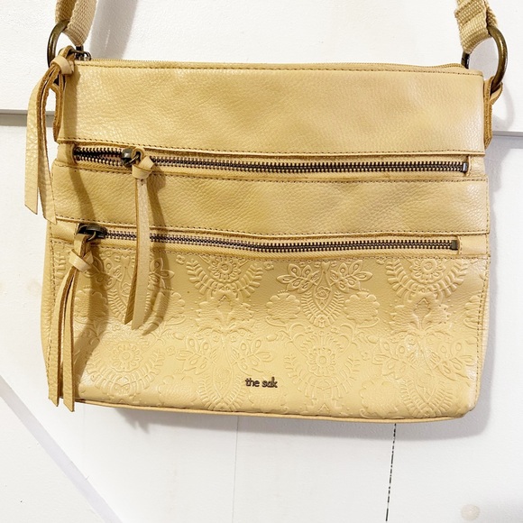 The Sak Bags The Sak Reseda Buttercup Leather Leaf Crossbody Bag